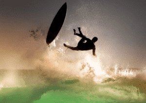 surfing proper wipeout