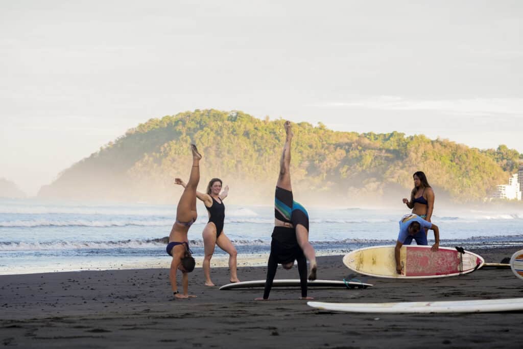 Surf and Yoga on the Beach